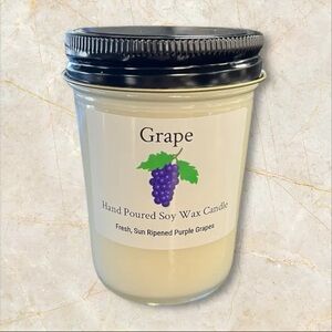 Grape Scented Wax Candle